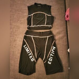 Fashion Nova Active wear black M